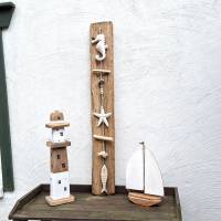Maritime Girlande Sommerdeko Fensterdeko Muscheln Treibholz maritime Deko
