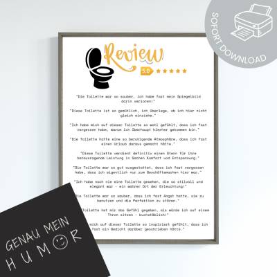 Lustiges Poster für Bad und WC zum Ausdrucken | digitale Datei ausdrucken und aufh&au