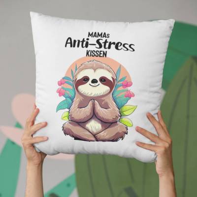 Geschenk für Mama | lustiges Mama Geschenk | Kissen mit Spruch | Wellness Geschenk Mama | Deko Kissen | Geschenkidee Mut