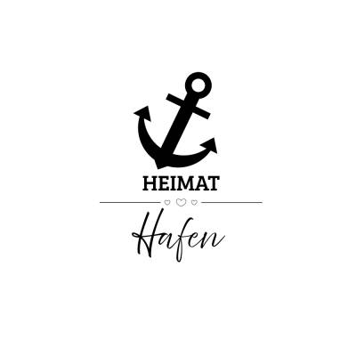 Heimat Hafen PNG SVG Datei - Download Plotterdatei - svg png Datei - Nordsee Ostsee Meer See Nautical Anker