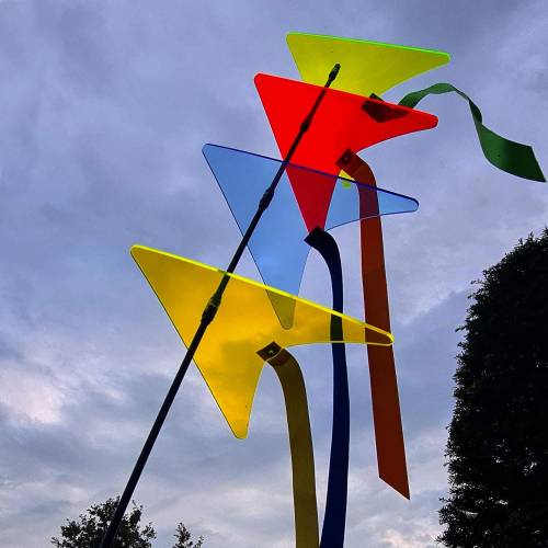 ️ SunForm-Design: leuchtende Kites, Sonnenfänger, Gartendeko, Gartenstecker, Geschenkidee, sehr groß