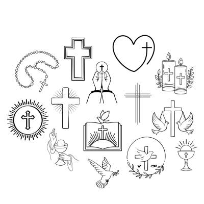Kommunion Bundle PNG SVG Datei - Download Plotterdatei - svg png Datei - Liebe Love Kirche Communion Jesus 