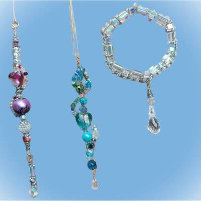 Sonnenfänger Herz Suncatcher Beere oder Aqua – Handgefertigter Fensterschmuck & Geschenk