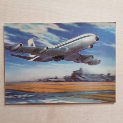 Vintage 3D-Postkarte Flugzeug Airplane America PK-112 – unbeschrieben & selten