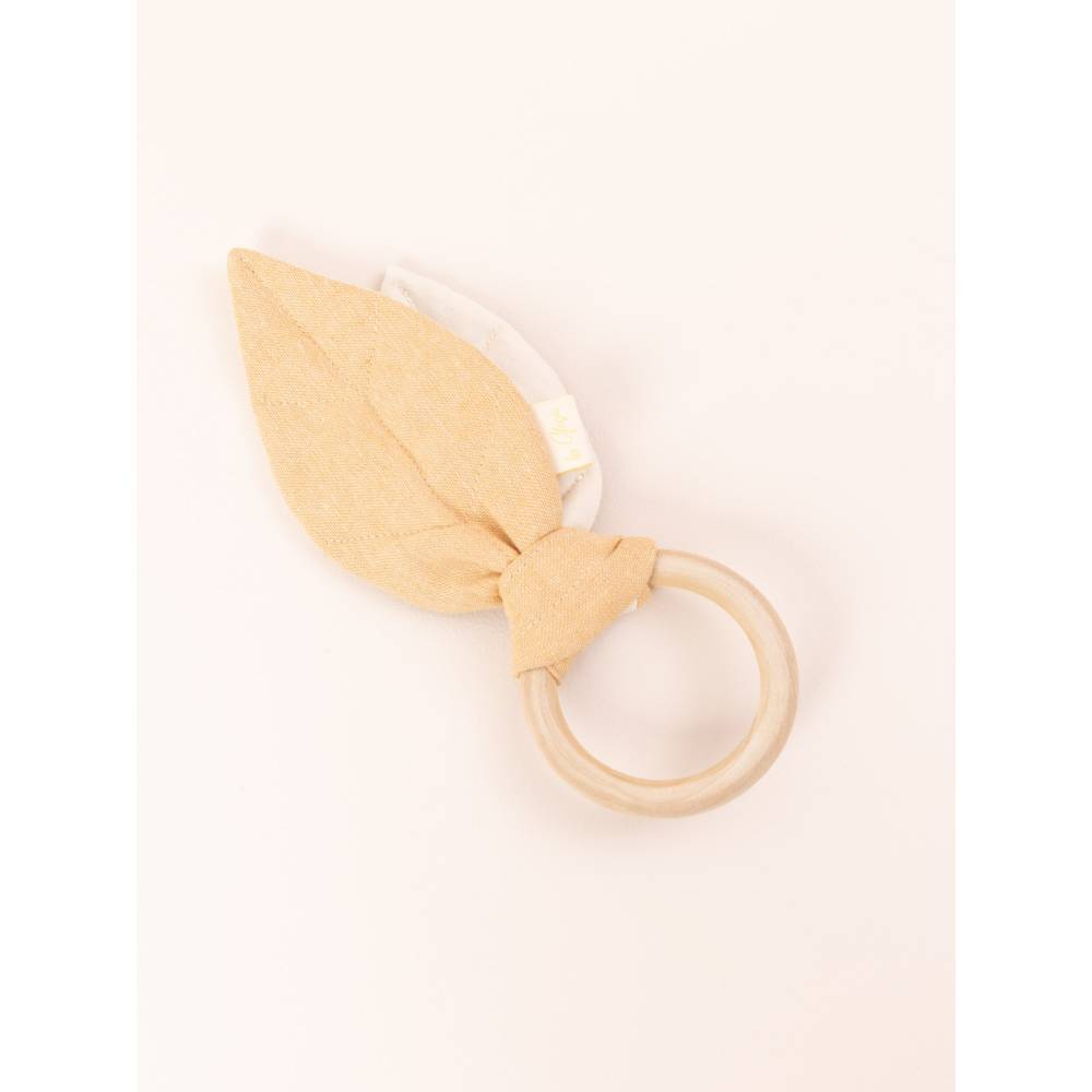 Beißring mit Blatt und Knisterfolie nähen: Schnittmuster & Anleitung Bild 2