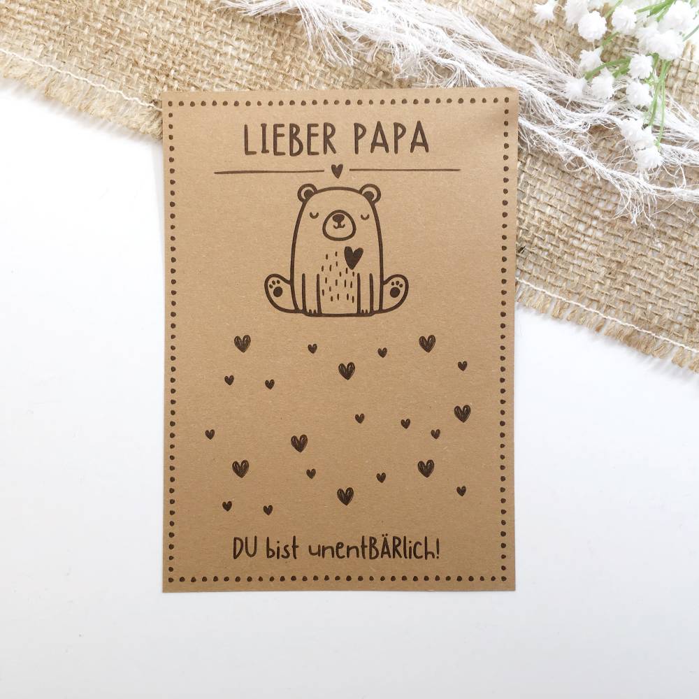 Druckvorlage Karte Geburtstag - Oma - unentbärlich - Großmama - Bär-  Glückwunsch - Geschenkkarte Bild 2