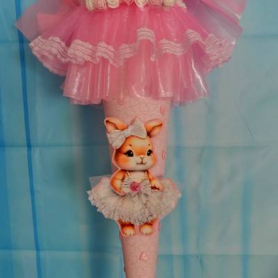 Schultüte Ballerina Zuckertüte für Mädchen Hase