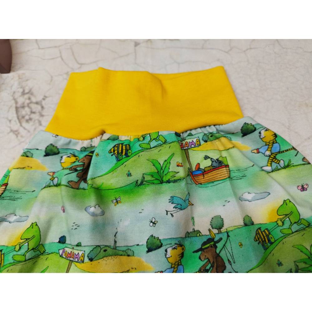Kurze Pumphose Janosch Panama gelb – Sommerhose Gr. 50-122