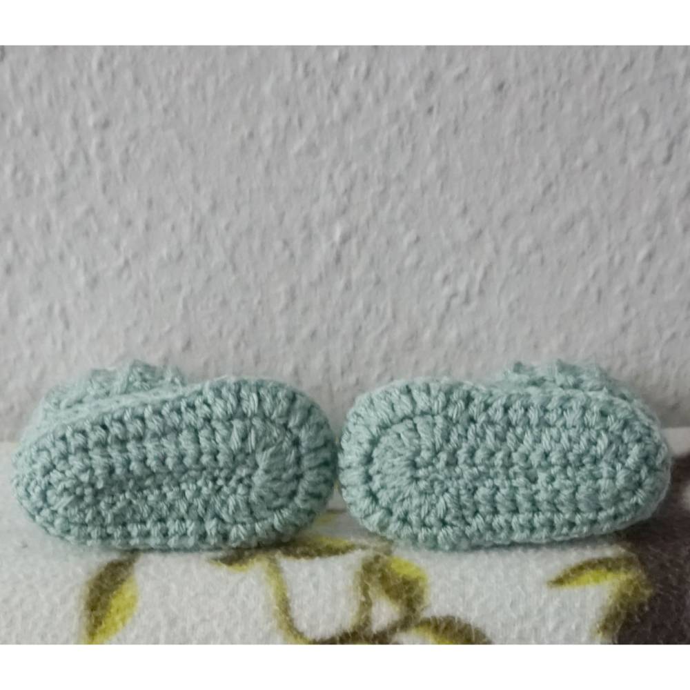 Häkelanleitung für die Babyschühchen Angel Bild 4