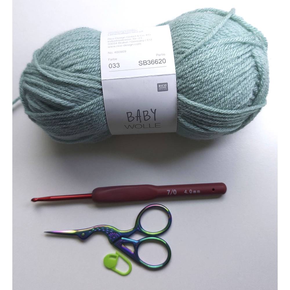 Häkelanleitung für die Babyschühchen Angel Bild 5