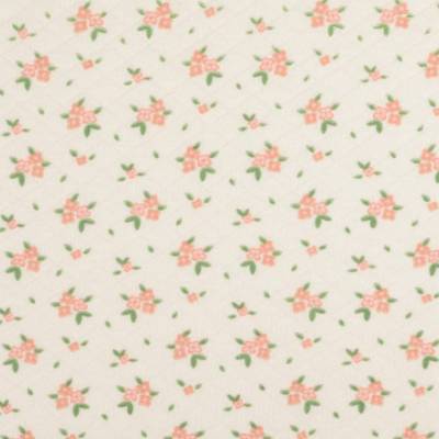 Stepp-Jersey - Rauten - Kleine Blüten - Natur/Rosa (1m/15,-€)