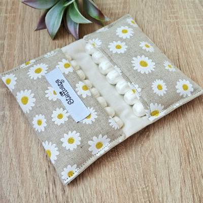 Tampontasche mit Gänseblümchen, Aufbewahrung für Tampons, Hygienetasche, Periodentasche, Tampontäschchen mit Blumen 