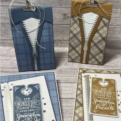 Männer Geschenkset Karte & Verpackung Grußkarte Glückwunschkarte Geschenkverpackung Geburtstag Vatertag Papa Männerkarte