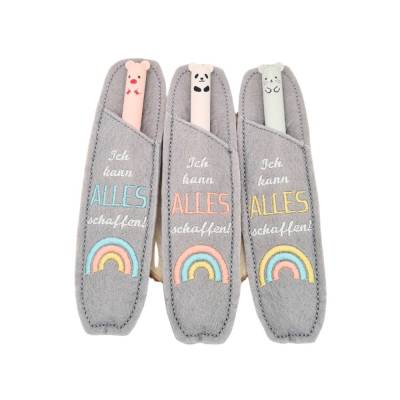 Stickdatei Etui für Kugelschreiber „Schulkind“ ITH – Regenbogen Kullihülle