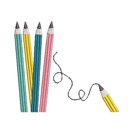 Stickdatei Stifte für Mäppchen Bild 1