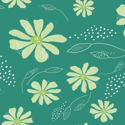 Baumwolljersey Hey Sommer Grün – Stretchjersey von Blaubeerstern, Oekotex, 150x25cm