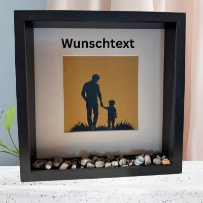 Personalisierte Geschenke Handmade: Maritimer Bilderrahmen für Vater und Sohn – Maritime Deko als Geschenkidee