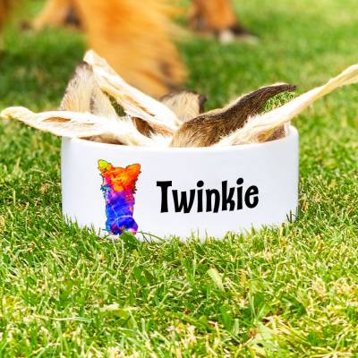 Keramik Futternapf CHIHUAHUA, Hundenapf mit Name