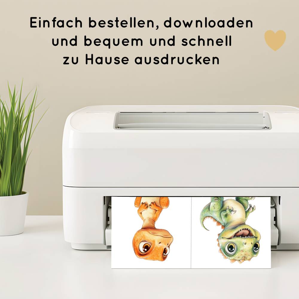 26 Dino Gefühlskarten für Kinder zum Ausdrucken, Dinosaurier Bildkarten Emotionen lernen Bild 8