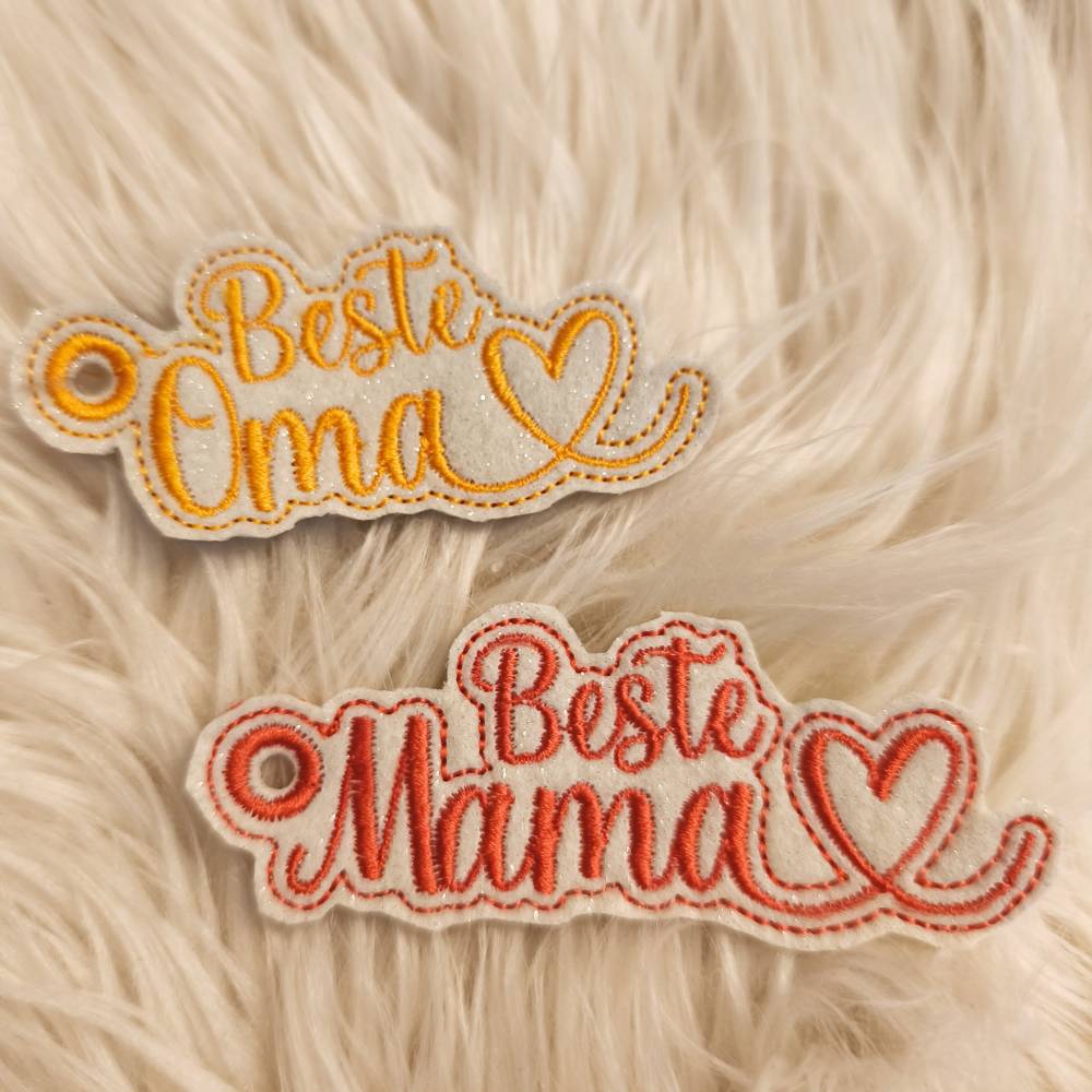 Stickdatei Schlüsselanhänger ITH Set Mama Papa Oma Opa – Design by Jasmina Bild 4