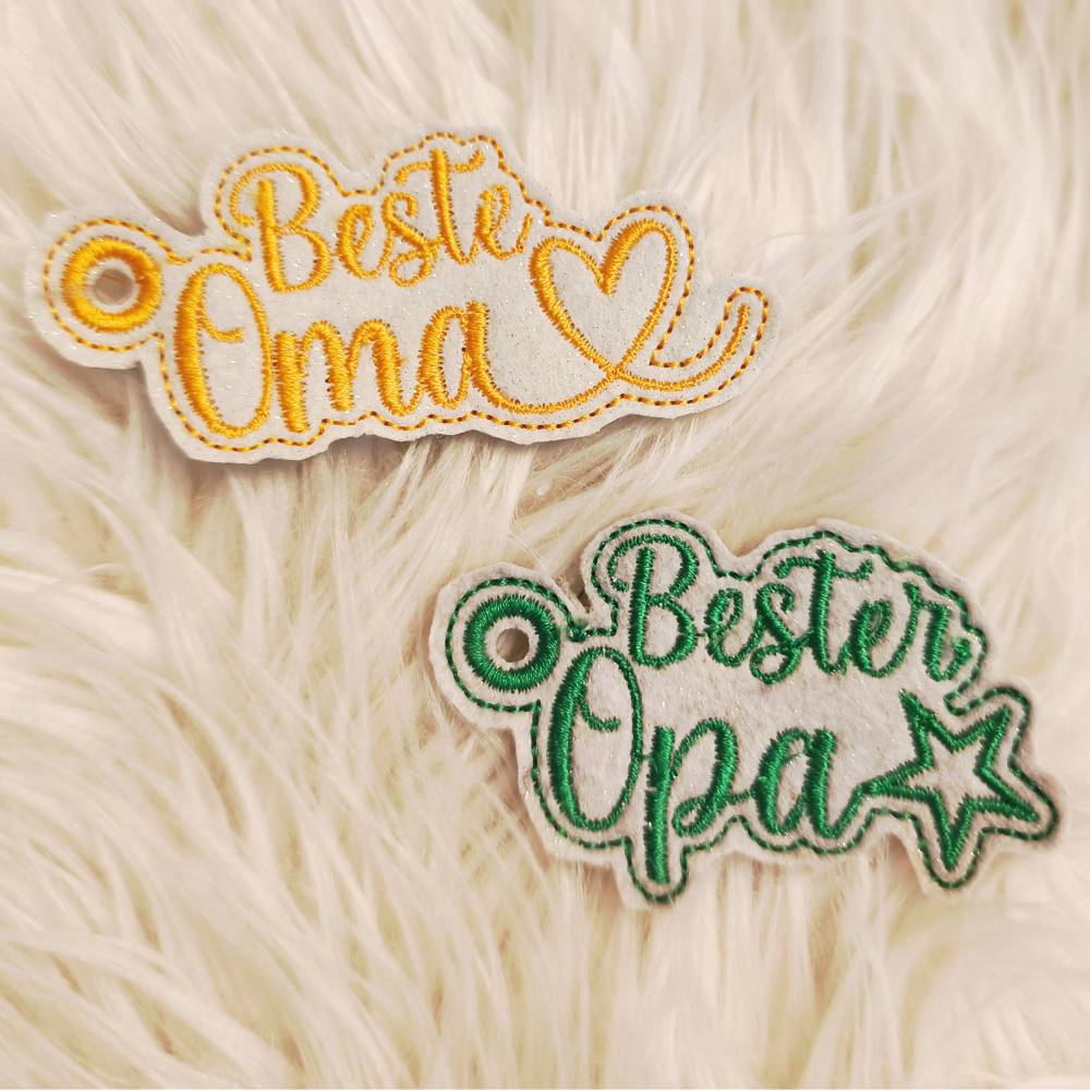 Stickdatei Schlüsselanhänger ITH Set Mama Papa Oma Opa – Design by Jasmina Bild 7