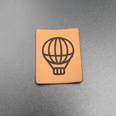 Kunstlederlabel "Heißluftballon"