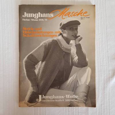 vintage Strick-und Häkelanleitungen mit Schnittzeichnungen - Junghans Masche Herbst/Winter 1978/79