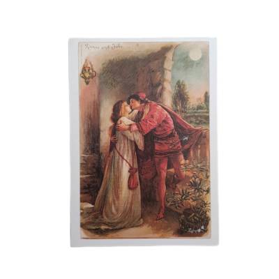Vintage Postkarte Romeo und Julia – Shakespeare-Serie Distelhäuserbrauerei, unbeschrieben