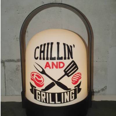 LED Lampe Leuchte "Chillin and grilling"  grillen Griller BBQ