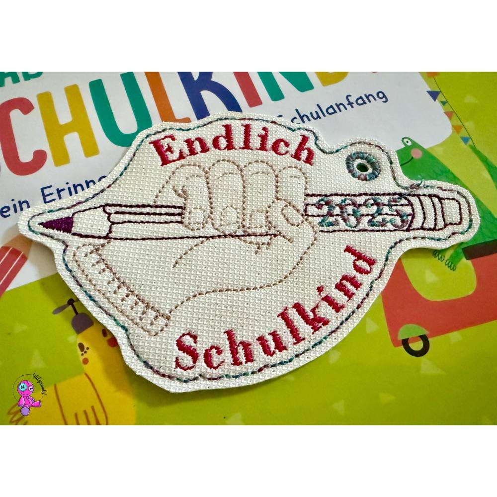 Anhänger Schulstarthand 10x10 Bild 1