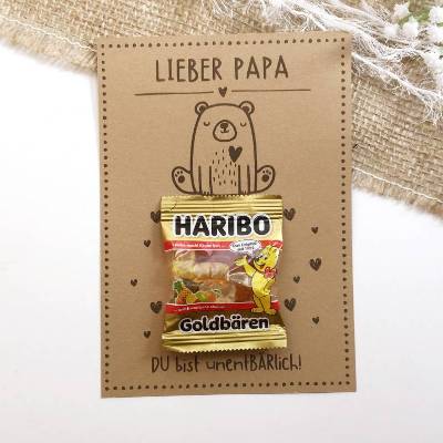 Druckvorlage Vatertag - Karte - Du bist unentBÄRlich - Vatertagskarte - Papabär - Glückwunsch - ausdrucke