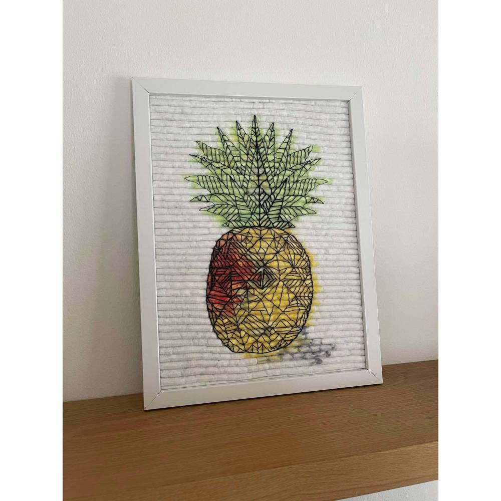 Stickdatei für Cannelloni-Technik Ananas "Anatrocken" in 7 Größen (10x10 -21x40) Inkl. Anleitung Polygondesign Bild 10