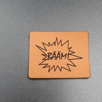 Kunstlederlabel "Bääm"