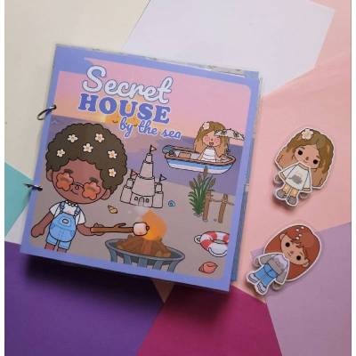 Toca Boca Meerhaus Busy Book – Montessori Spielbuch für Kinder, Handgemacht, Lernspiel, Motorik, 24×24 cm