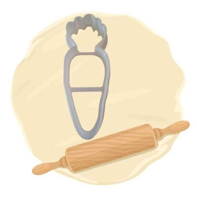 Keksausstecher Möhre