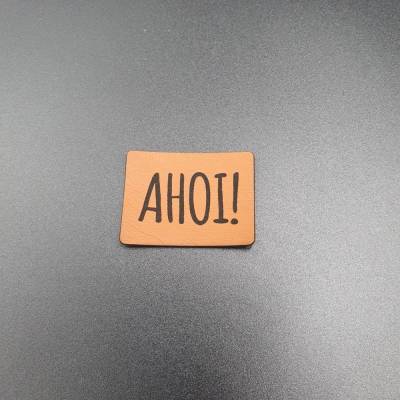 Kunstlederlabel "Ahoi"