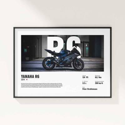 Motorrad Poster Geschenk | Wunschfoto | Geschenkidee für sie und ihn | Für Motorrad Fans