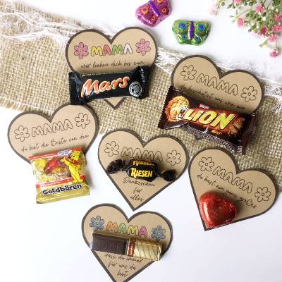 Druckvorlage Muttertag - 12 Karten zum Ausmalen - Muttertagskarte - Herzen - Geschenkkarte - ausdrucken - Ausmalbild