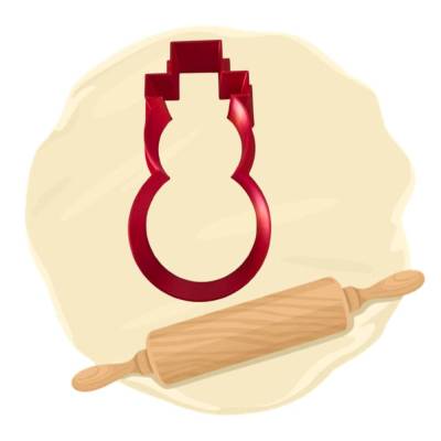 Keksausstecher Schneemann