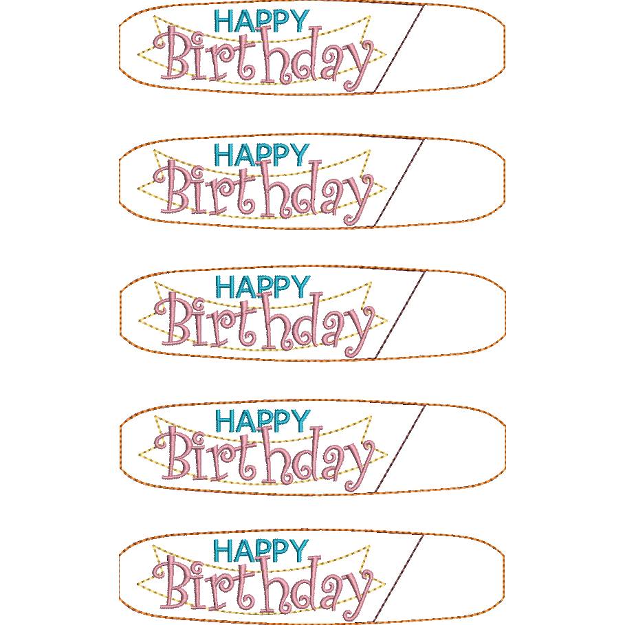 Stickdatei Kugelschreiber Etui Geburtstag ITH – Happy Birthday Bild 4