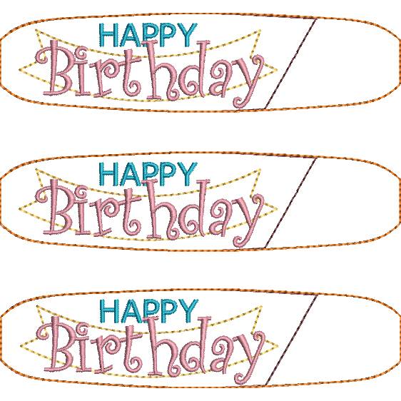 Stickdatei Kugelschreiber Etui Geburtstag ITH – Happy Birthday Bild 6