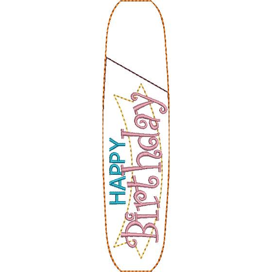 Stickdatei Kugelschreiber Etui Geburtstag ITH – Happy Birthday Bild 8
