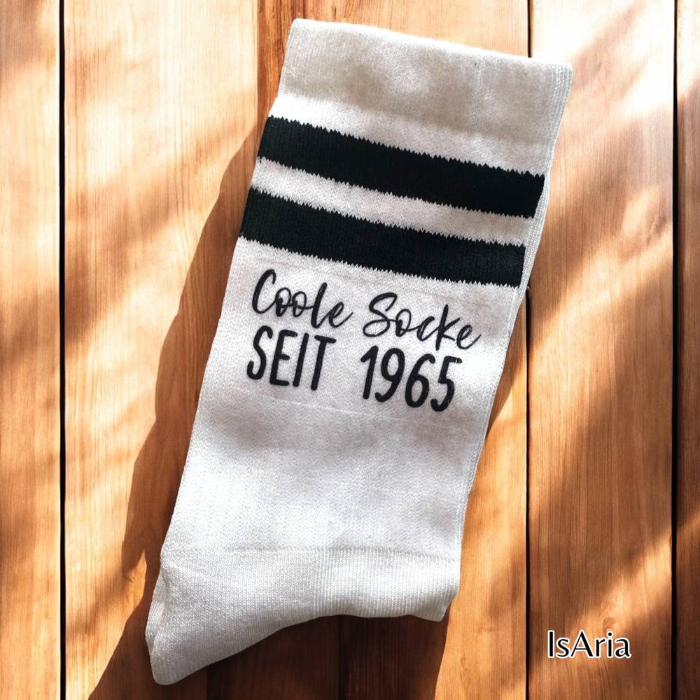 Coole Socke seit + Jahrgang Socken, Geburtsjahr, Tennissocken, Strümpfe, Geschenkidee Männer Bild 6