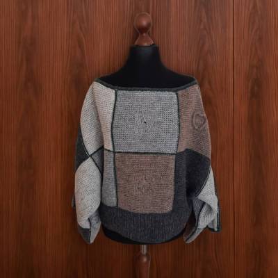 B!DESIGN by GiesingCrafts: Just Be All Squared Shrug - Gestrickter Schulterwärmer im Trachtenstil