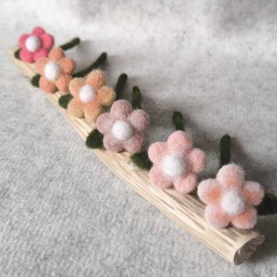 Filzblumen - kleine Blümchen aus 100% Schafwolle, hochwertige, langlebige Deko & nachhaltige Geschenkidee