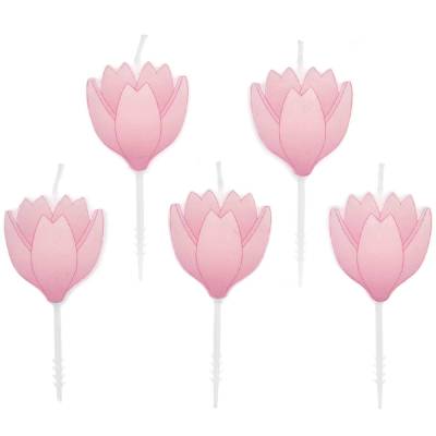 Kerzenset Kirschblüte 5-teilig