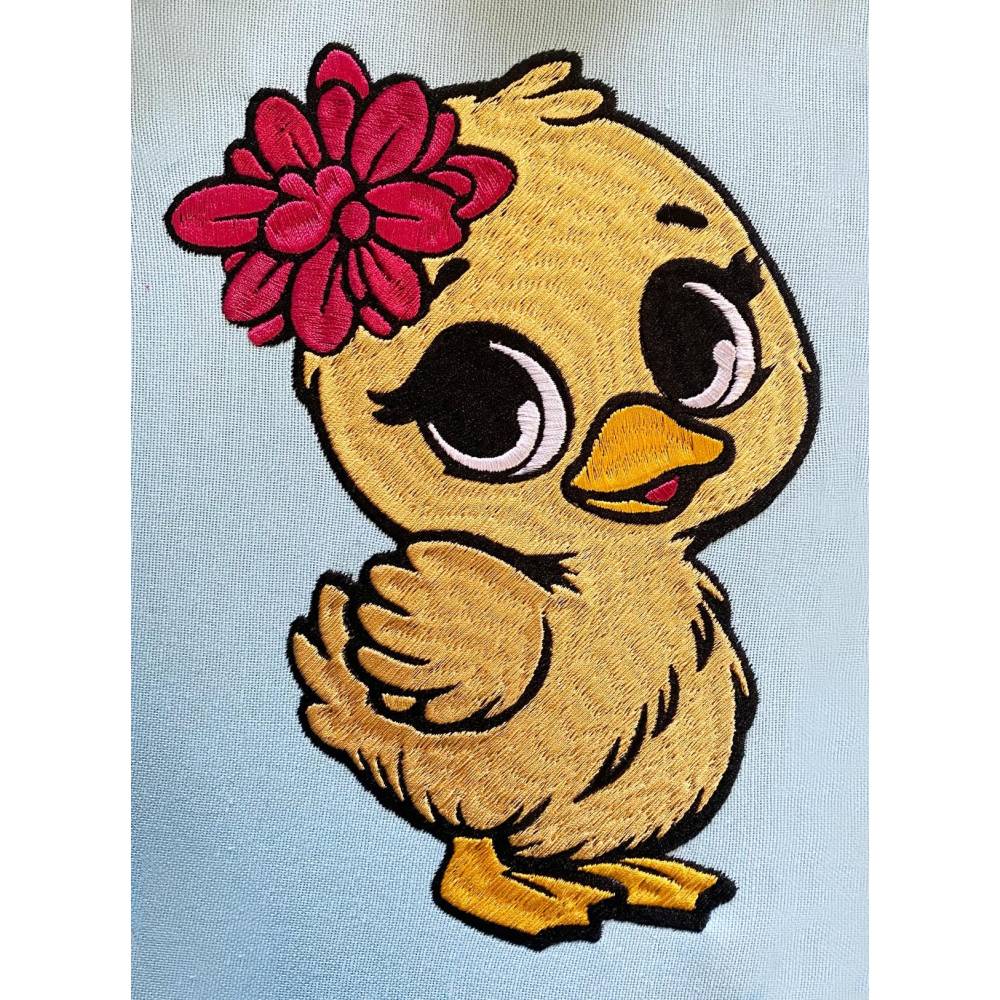 Stickdatei Entchen Schnuggelinchen in 6 Größen, Maschinenstickerei, Stickmuster mit Tier Motiv Bild 3