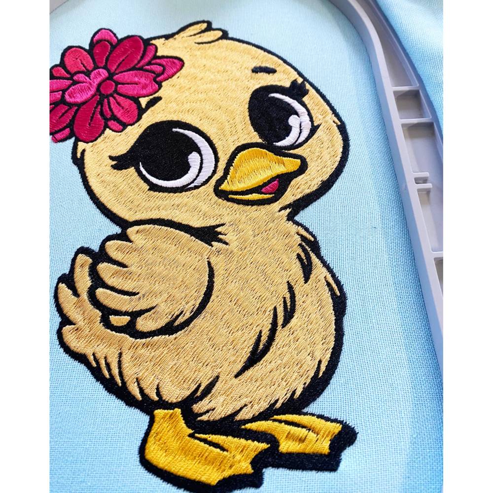 Stickdatei Entchen Schnuggelinchen in 6 Größen, Maschinenstickerei, Stickmuster mit Tier Motiv Bild 4