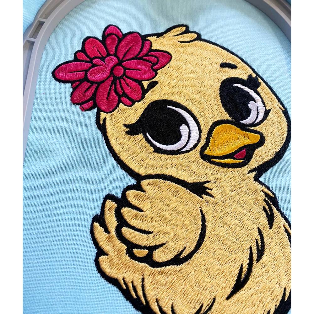 Stickdatei Entchen Schnuggelinchen in 6 Größen, Maschinenstickerei, Stickmuster mit Tier Motiv Bild 6