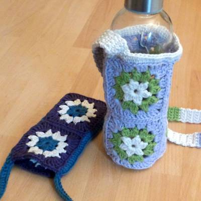 Häkelanleitung Handytasche und Flaschentasche "Granny", pdf-Datei